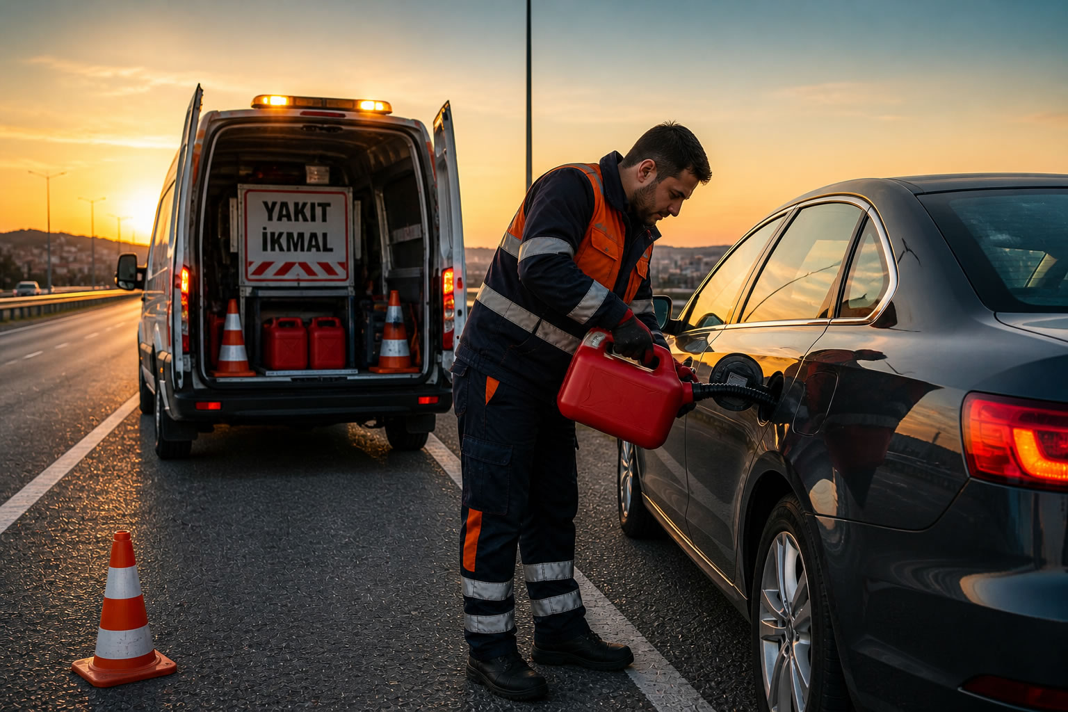 acil oto yol yardım yakıt ikmal